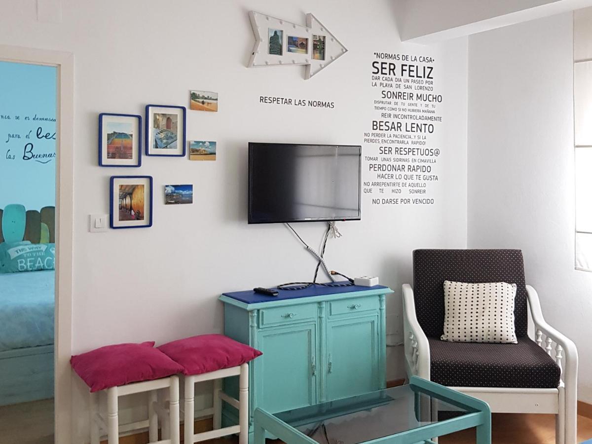 Apartamento Playa San Lorenzo Gijón Kültér fotó