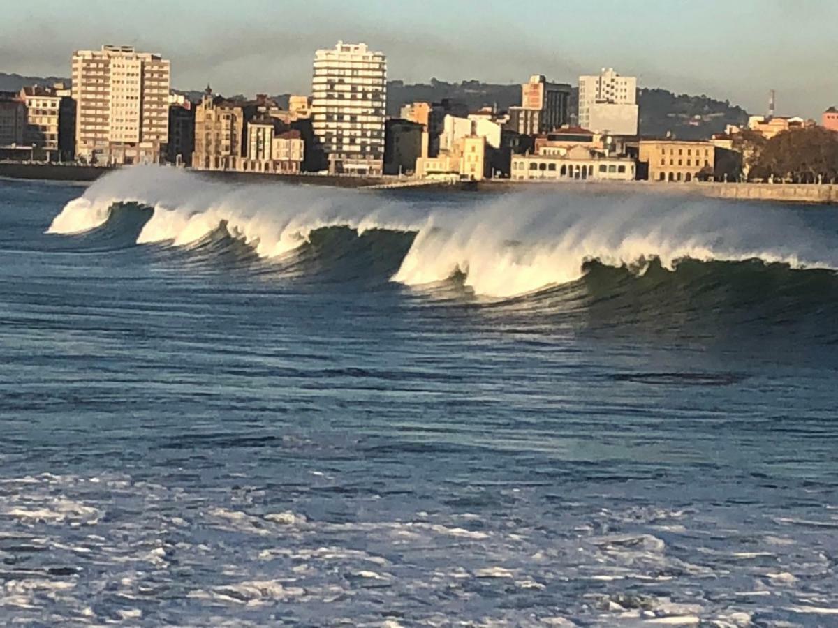 Apartamento Playa San Lorenzo Gijón Kültér fotó